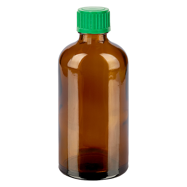 100ml Flasche 11mm Schraubverschluss grün Originalitätsverschluss BrownLine UT18/100