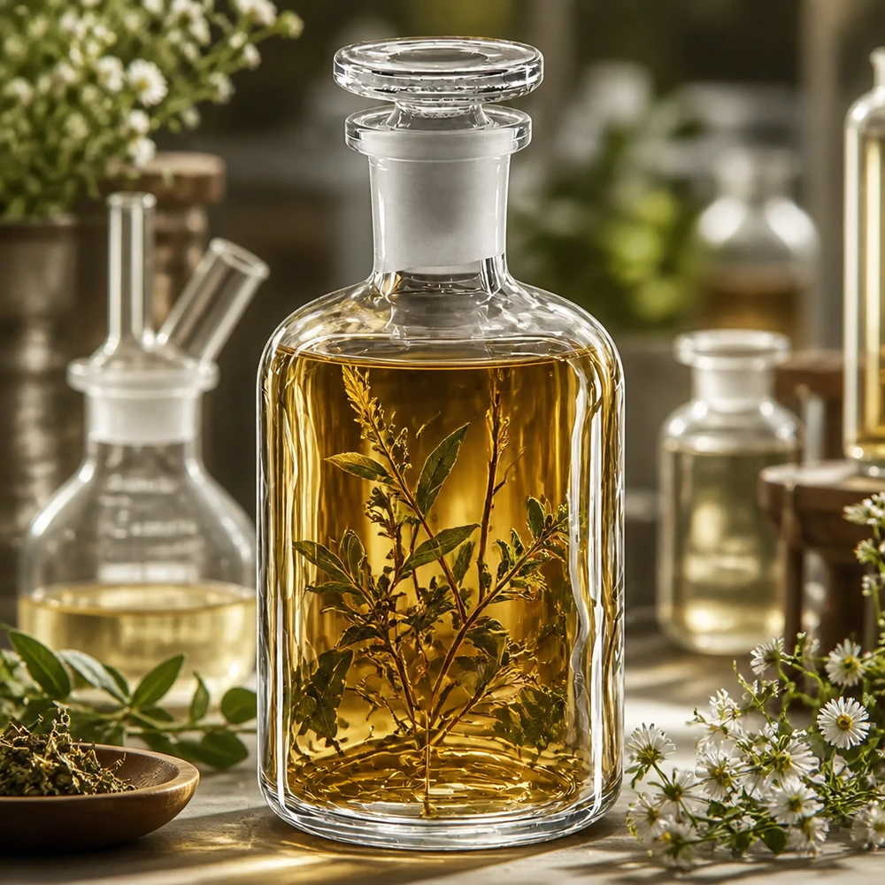 Rundschulterflasche 100ml klar Enghals Glasstopfen Verschließbare Klarglasflasche 100ml Enghals Rundschulter für Tinkturen Öle Laborgebrauch