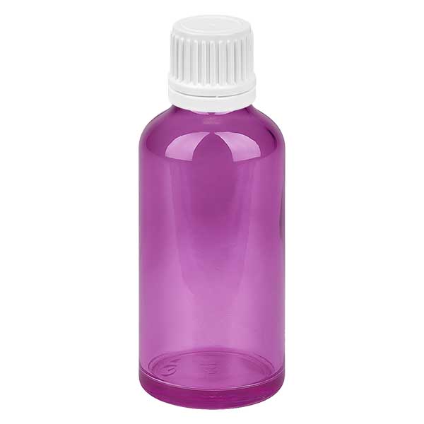 50ml Flasche 11mm Schraubverschluss weiss Originalität Schraubverschlusserschluss  PurpleLine UT18/50