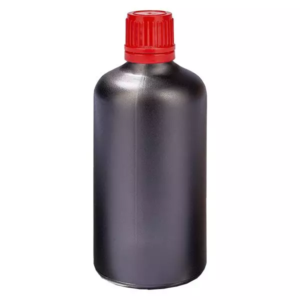 100ml Flasche 11mm Schraubverschluss rot Originalitätsverschluss BlackLine UT18/100