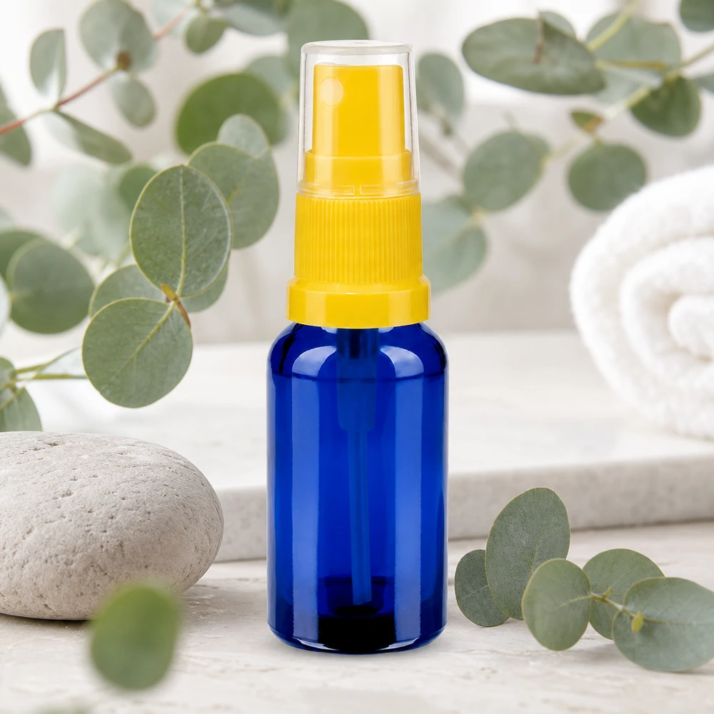 Vielseitige 20ml Sprühflasche für DIY-Mischungen BlueLine UT18/20 blau mit Pumpe