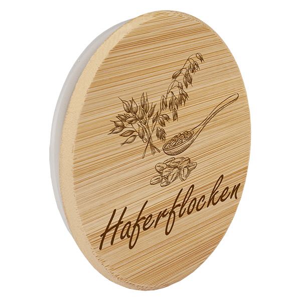 Holzdeckel "Haferflocken" für WECK RR100 Holzdeckel "Haferflocken" für WECK RR100
