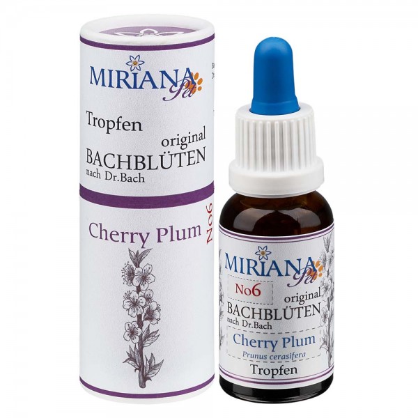 6 Cherry Plum, 20ml Stockbottle, MirianaPet