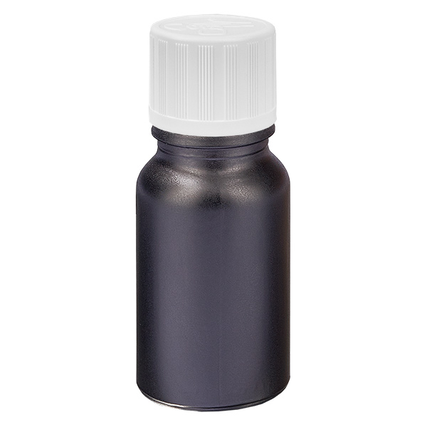 10ml Flasche 11mm Schraubverschluss weiß Standard Kindersicherung BlackLine UT18/10 10ml Flasche 11mm Schraubverschluss weiß Standard Kindersicherung BlackLine UT18/10