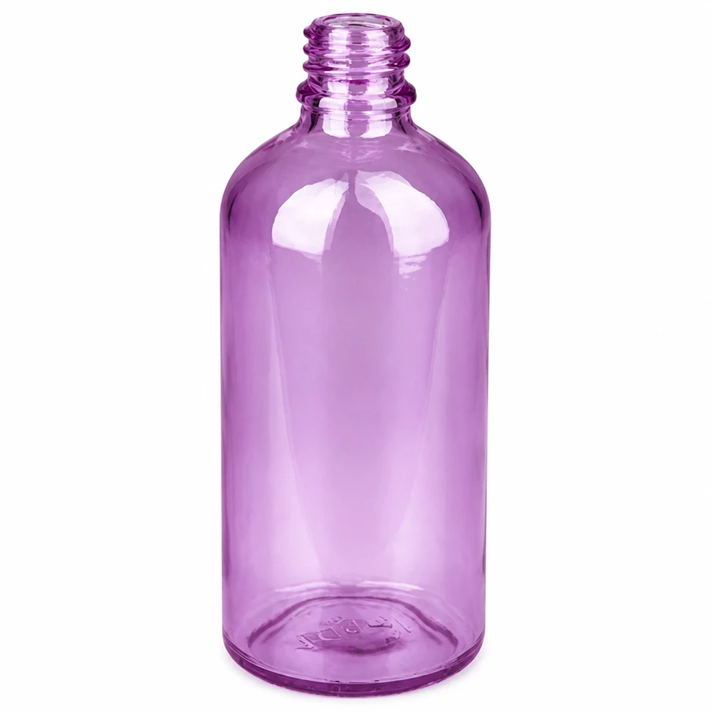 Kompakte 100ml violette Nasensprayflasche Standard Ausführung UT18 Gewinde für Sprühpräparate