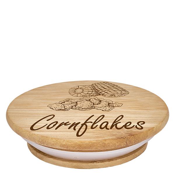 Holzdeckel "Cornflakes" für WECK RR100 Holzdeckel "Cornflakes" für WECK RR100