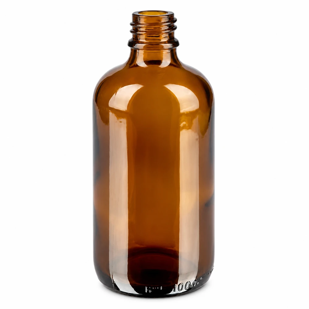 Hochwertige 100ml Glasflasche braun mit stabilem 11mm Verschlusssystem für professionelle Nutzung
