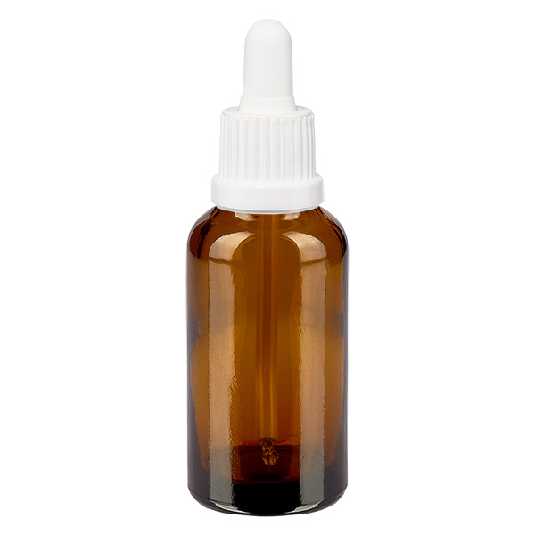 30ml Pipettenflasche weiß Originalitätsverschluss BrownLine UT18/30