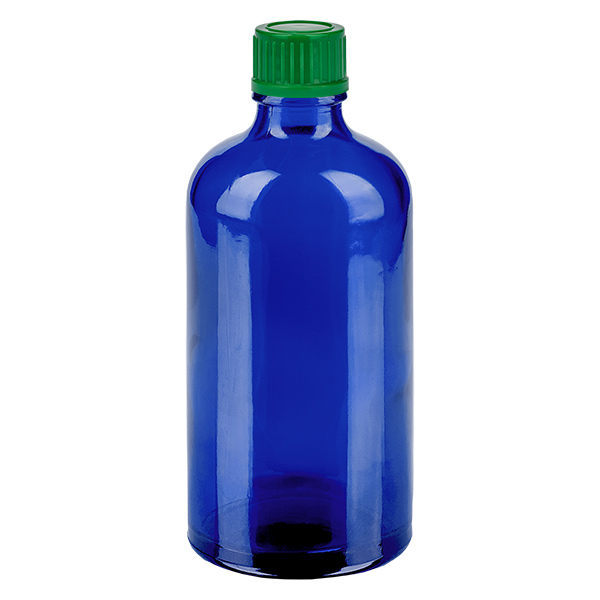 100ml Flasche 11mm Schraubverschluss grün Standard BlueLine UT18/100