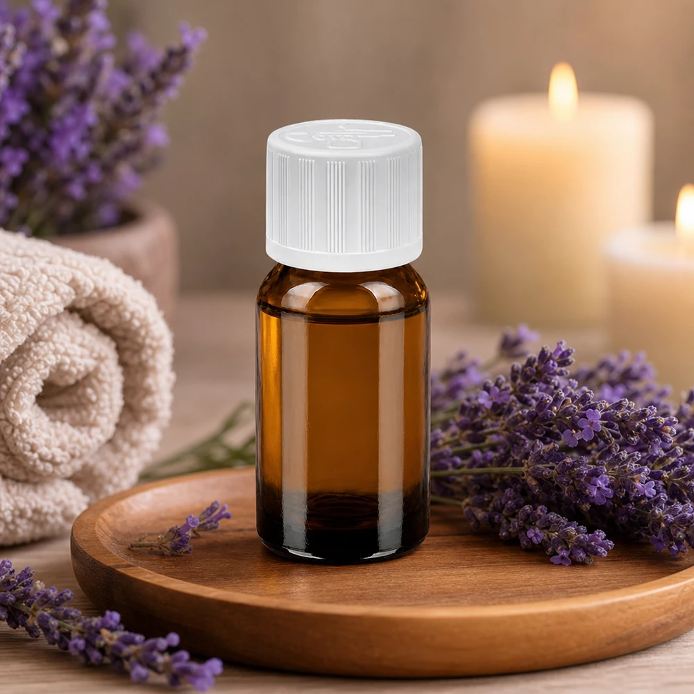 10ml Flasche 11mm Schraubverschluss weiß Standard Kindersicherung BrownLine UT18/10 Hochwertige 10ml Glasflasche in Apothekerqualität für Wellness und Spa-Anwendungen