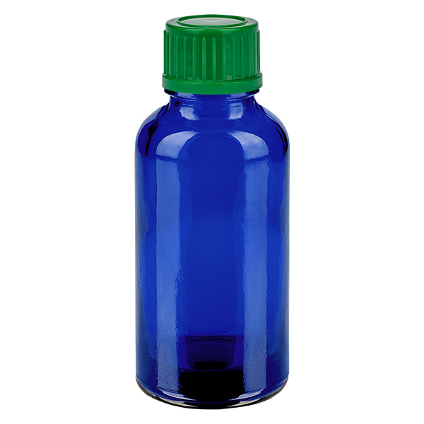 30ml Flasche 11mm Schraubverschluss grün Standard BlueLine UT18/30
