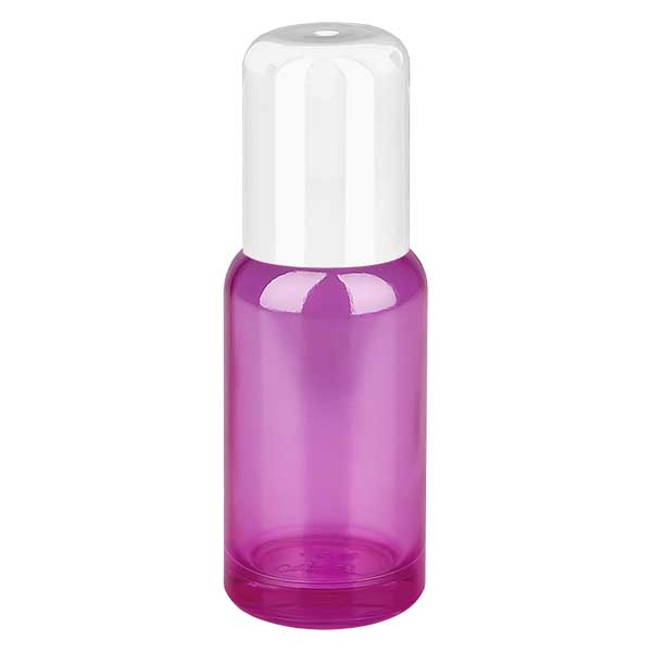 20ml Roll-On Flasche weiss Standard PurpleLine UT18/20