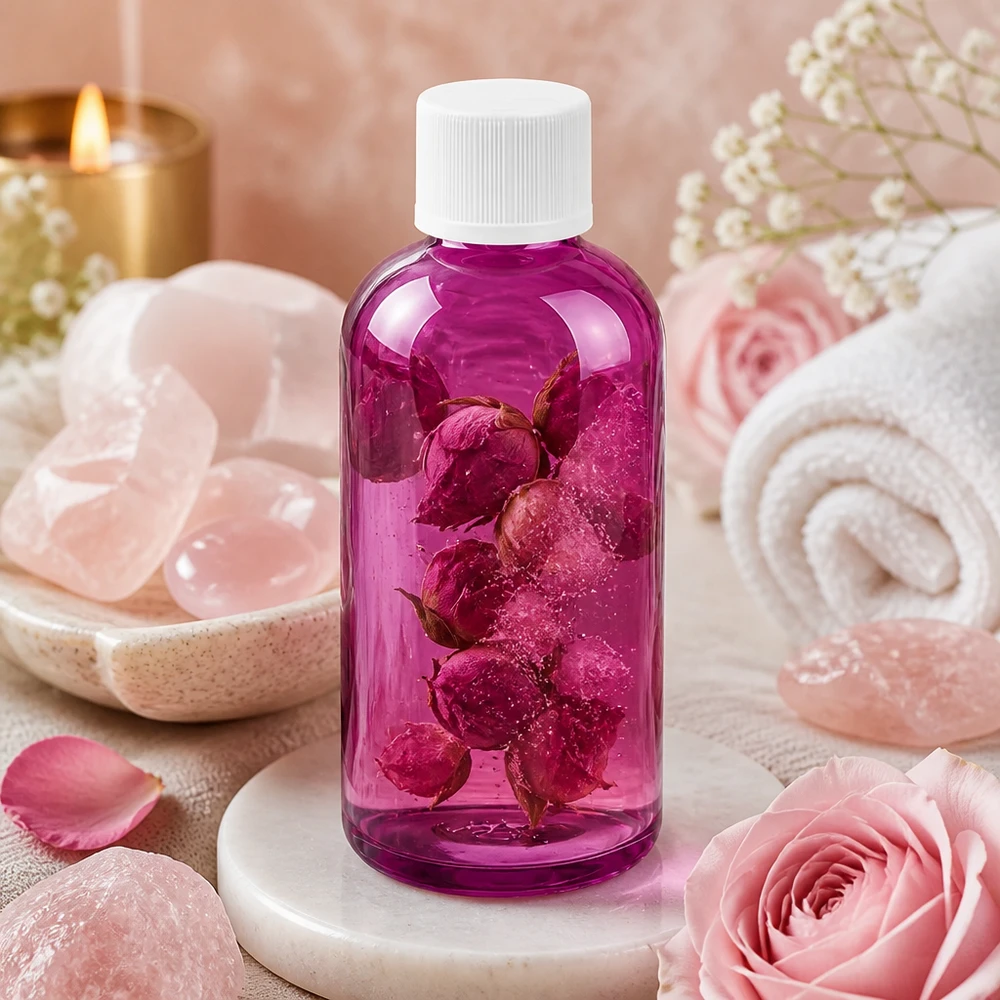 Violette Plastikflasche 100ml mit Standard-Schraubgewinde perfekt für Nachfüllungen und Portionierung