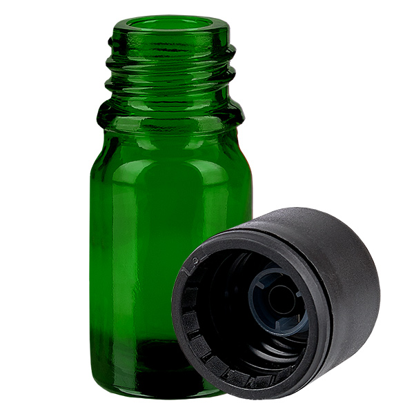 5ml Flasche 6mm Schraubverschluss schwarz Standard GreenLine UT18/5 5ml Flasche 6mm Schraubverschluss schwarz Standard GreenLine UT18/5