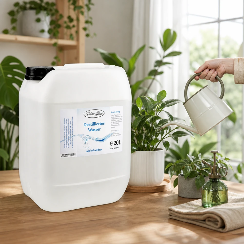 Destilliertes Wasser 20L Doktor-Klaus premium Qualität für Dampfbügeleisen und Luftbefeuchter