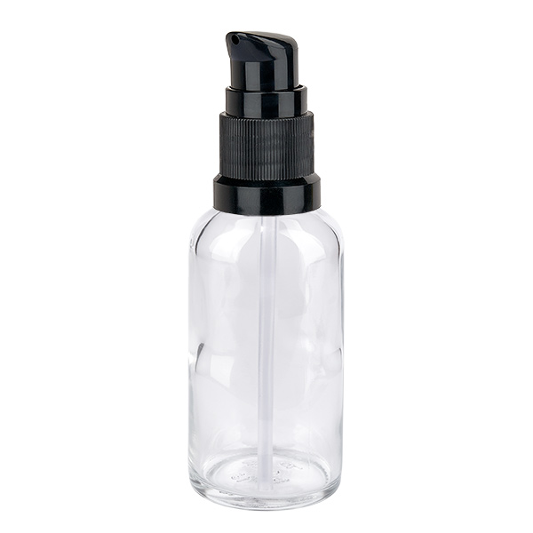 50ml Pumpflasche schwarz Standardverschluss ClearLine UT18/50 50ml Pumpflasche schwarz Standardverschluss ClearLine UT18/50