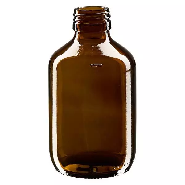 200ml Medizinflasche braun, ohne Verschluss PP28 ApoGlas