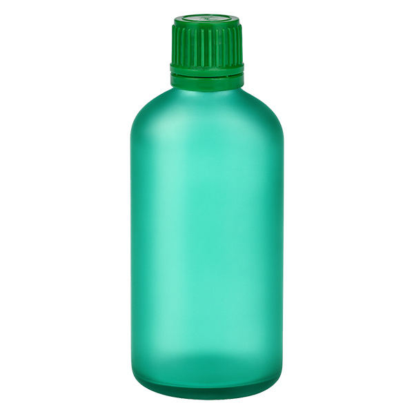 100ml Flasche 11mm Schraubverschluss grün Originalitätsverschluss GreenLine UT18/100