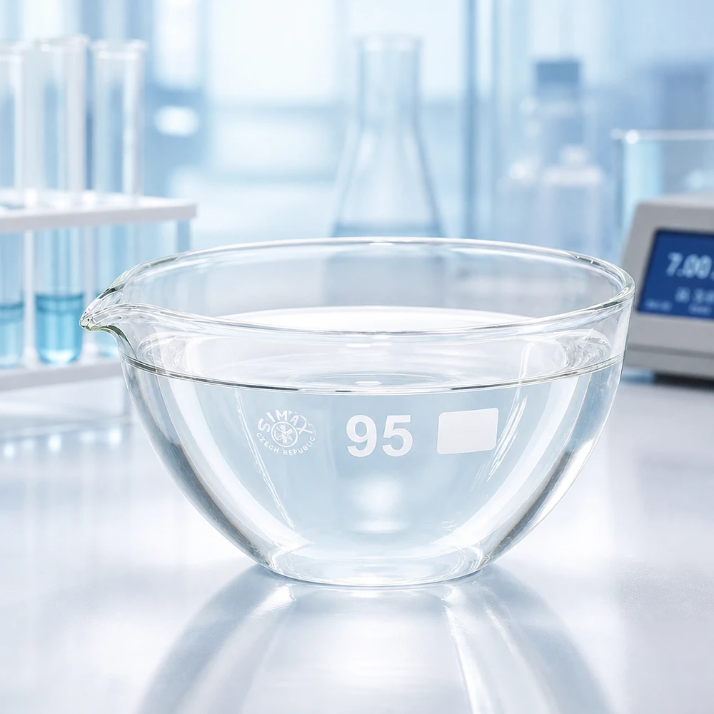 170ml Abdampfschale mit Ausguss Borosilikat ø95mm Wissenschaftliche Abdampfschale 95mm mit Ausguss für Verdampfung und Kristallisation