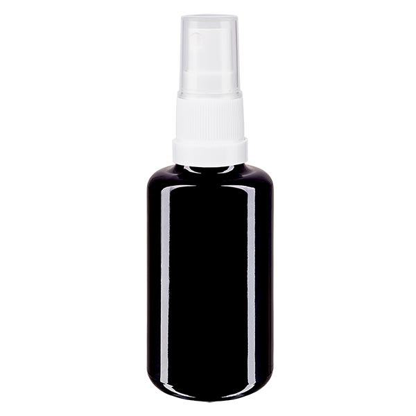 Apothekenflasche violett 30ml Sprayaufsatz weiß