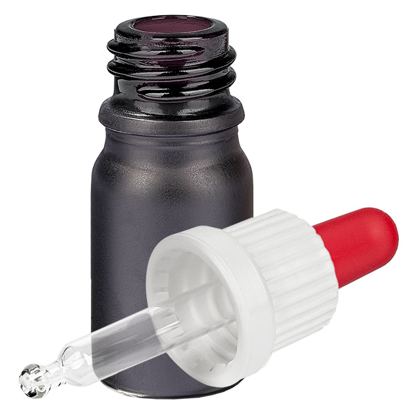 5ml Pipettenflasche weiß/rot Originalitätsverschluss BlackLine UT18/5 5ml Pipettenflasche weiß/rot Originalitätsverschluss BlackLine UT18/5