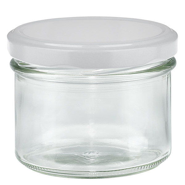 225ml Sturzglas mit BasicSeal Deckel weiß UNiTWIST