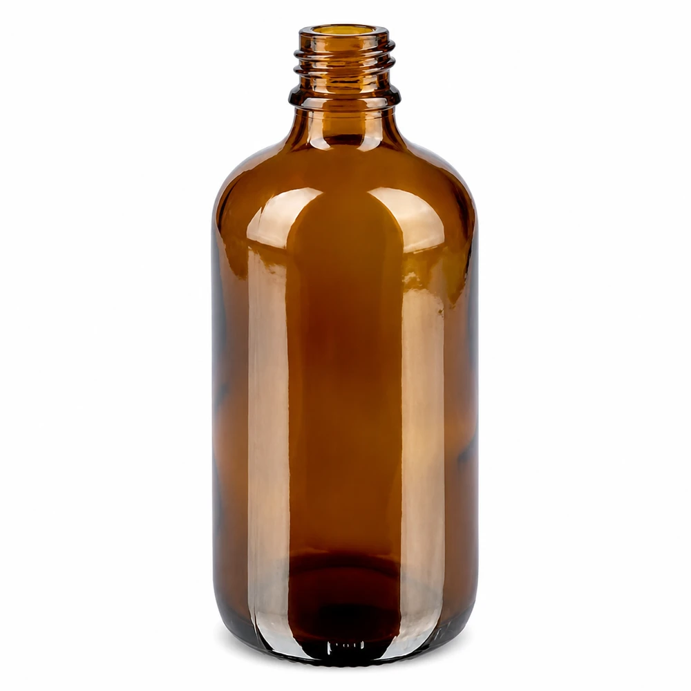 Hochwertige 100ml Glasflasche braun mit 1mm Tropföffnung für exakte Portionierung
