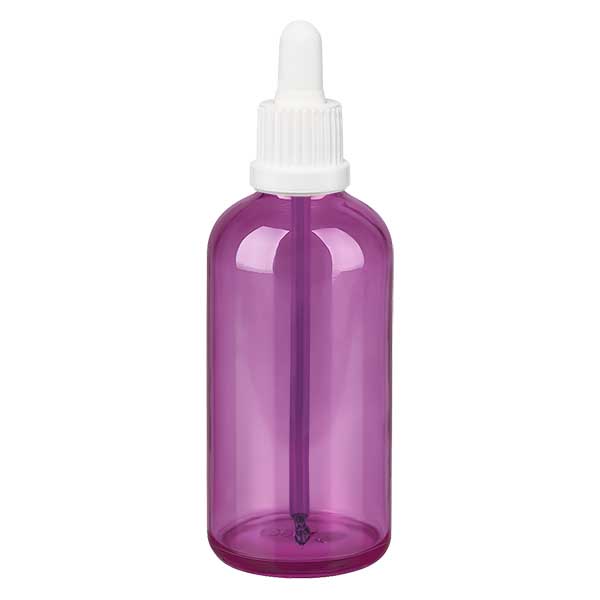 100ml Pipettenflasche weiss Originalität Schraubverschlusserschluss  PurpleLine UT18/100