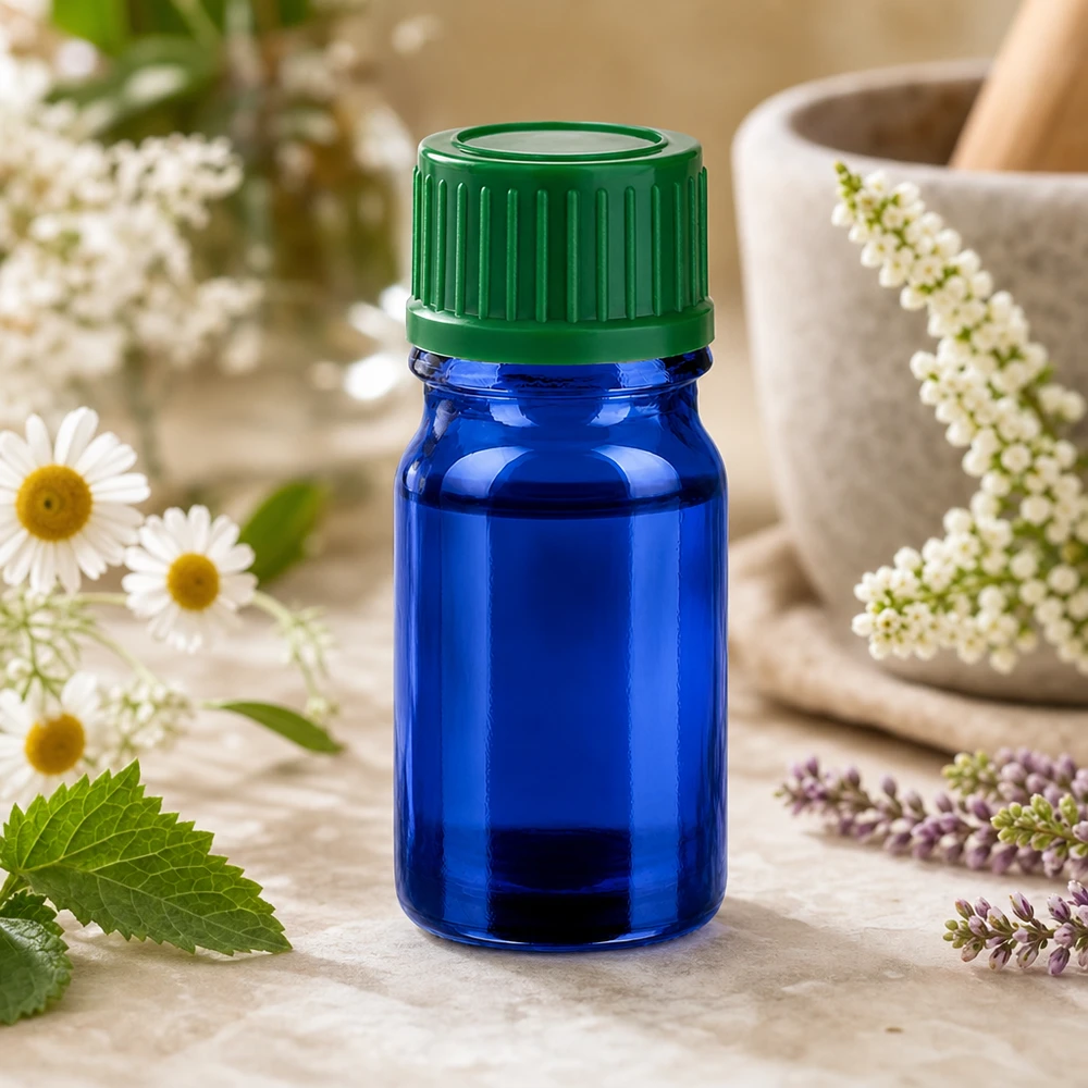5ml Flasche 11mm Schraubverschluss grün Standard BlueLine UT18/5 5ml Tropfflasche blau 11mm SV grün STD BlueLine UT18/5 für präzise Dosierung