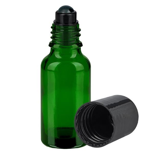 20ml Roll-On Flasche schwarz Standardverschluss GreenLine UT18/20