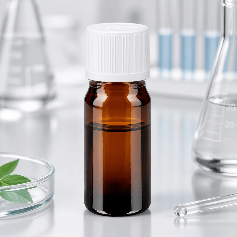 Apothekerflasche 5ml Standardverschluss weiß 11mm Braunglas für pharmazeutische Produkte