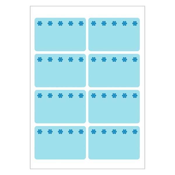 Tiefkühletiketten blau (48 Aufkleber) 26x40mm Tiefkühletiketten blau (48 Aufkleber) 26x40mm