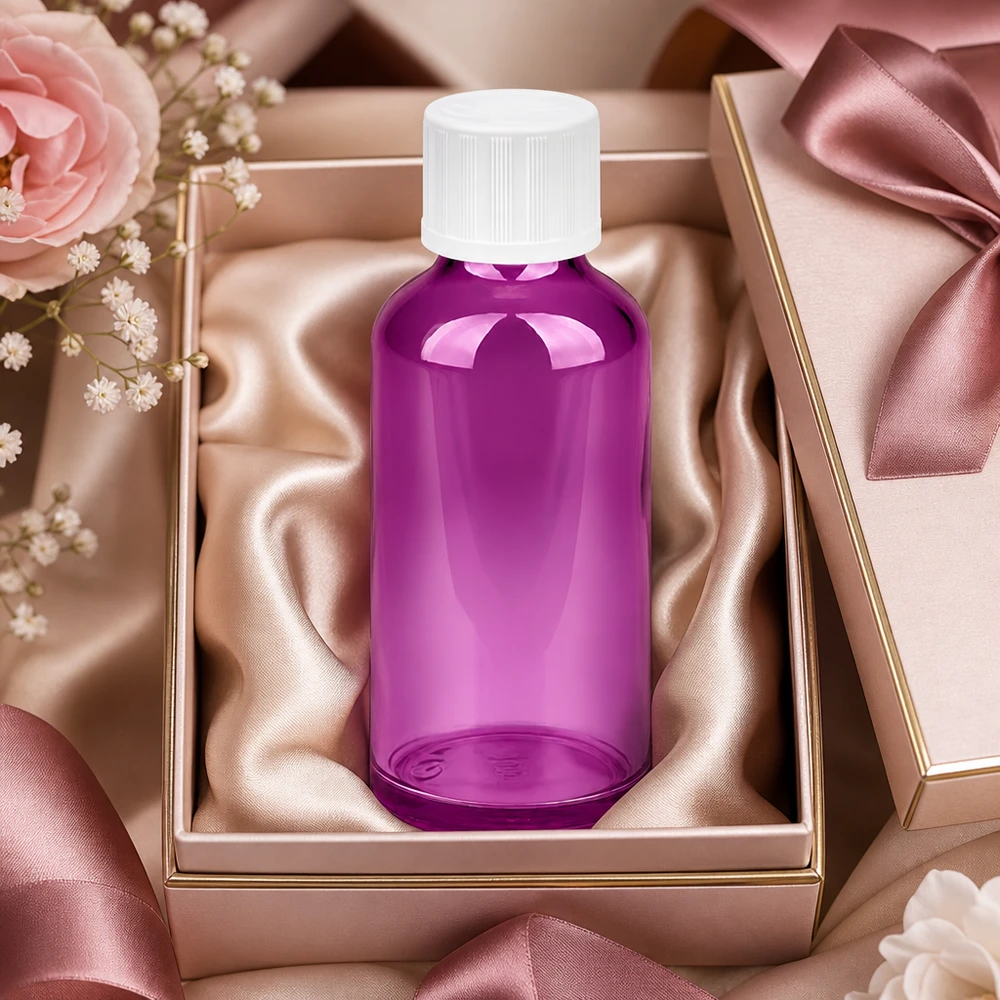 50ml Tropfflasche 1.2mm weiß Standard Kindersicher PurpleLine.UT18/50 Purple Kunststoffflasche 50ml mit 1.2mm Tropföffnung ideal für DIY-Kosmetik und Mischungen