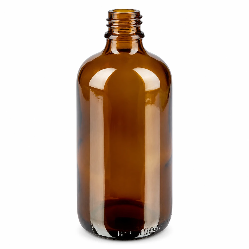 Kleine braune Glasflasche 100ml mit Pipettenverschluss für Kosmetik und Aromatherapie