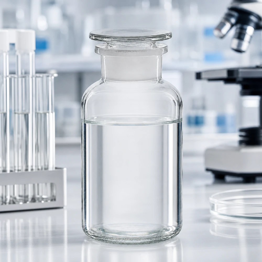 Rundschulterfl. 500ml klar Weithals Glasstopfen Klassische Glasflasche 500ml Weithals mit eingeschliffenem Stopfen für Laboranwendungen