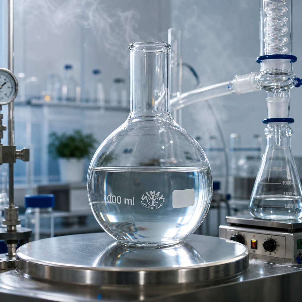 Stehkolben 1000ml Enghals 1000ml Stehkolben Enghals in steriler Laborausstattung für analytische Verfahren
