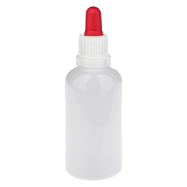 50ml Pipettenflasche weiß/rot Originalitätsverschluss WhiteLine UT18/50 50ml Pipettenflasche weiß/rot Originalitätsverschluss WhiteLine UT18/50