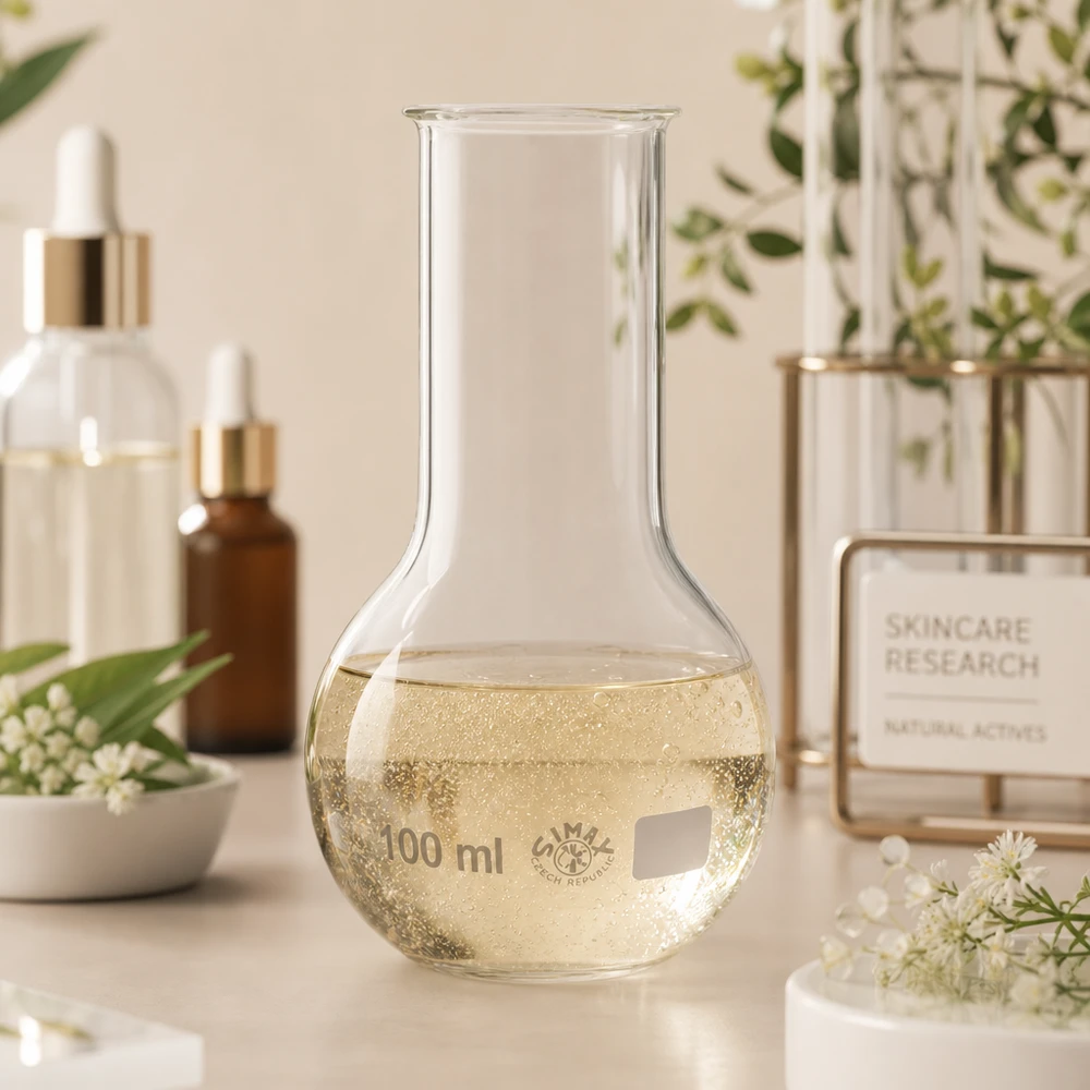 Stehkolben 100ml Weithals Stehkolben 100ml mit breiter Öffnung ermöglicht einfache Zugabe von Feststoffen und Reagenzien