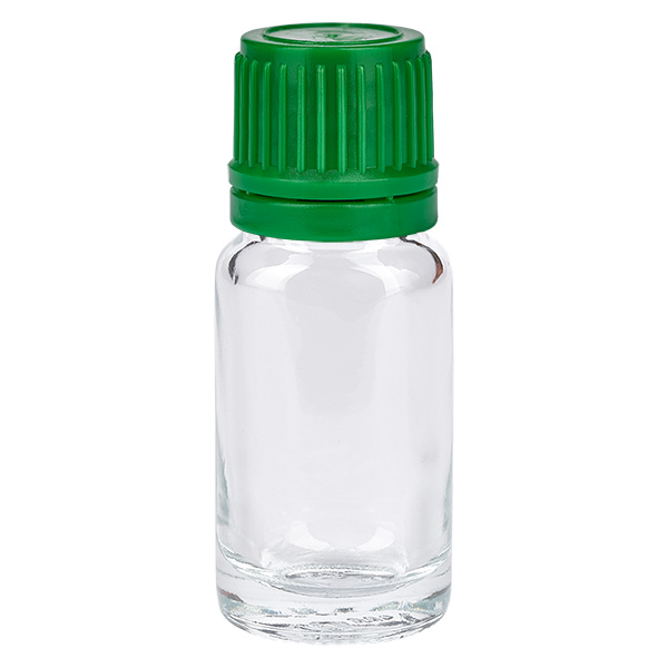 10ml Flasche 11mm Schraubverschluss grün Originalitätsverschluss ClearLine UT18/10