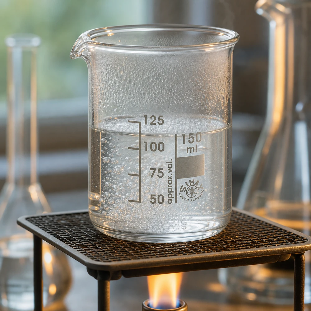 Becherglas 150ml Borosilikatglas, niedrige Form Temperaturbeständiges 150ml Becherglas niedrige Form aus Spezialglas für Heizplatten geeignet