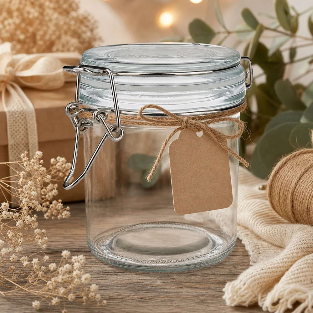 250ml Vorratsglas mit Silikonring und Bügelverschluss UNiTWIST Praktisches 250ml Bügelverschlussglas mit breiter Öffnung für einfaches Befüllen und Reinigen