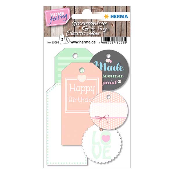 Bunte Geschenk-Anhänger (6 Stück)