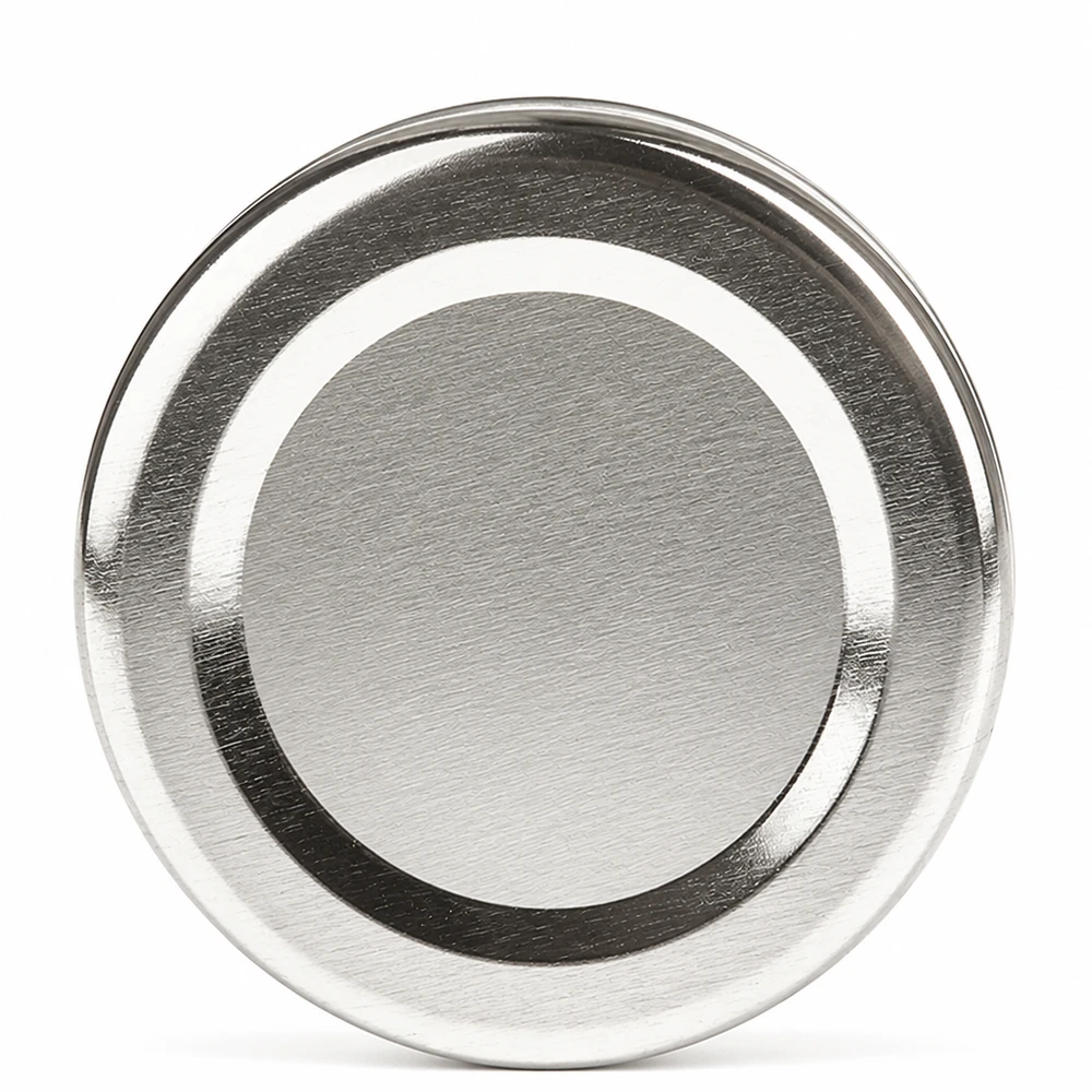 48mm BasicSeal Deckel silber (TO48) UNiTWIST Runder silberner Schraubdeckel 48mm TO48 BasicSeal für Marmeladengläser UNiTWIST