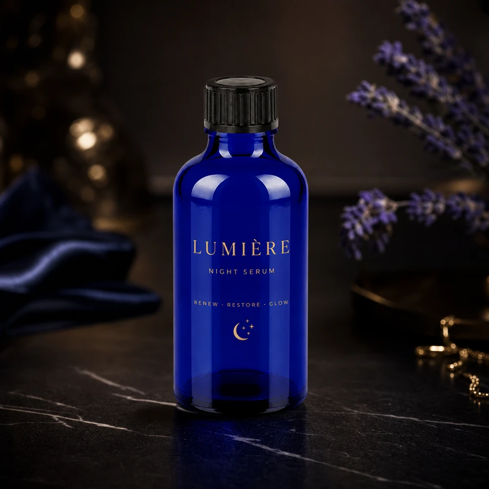 Hygienische 50ml Flasche mit luftdichtem Verschluss für sterile Aufbewahrung von Seren