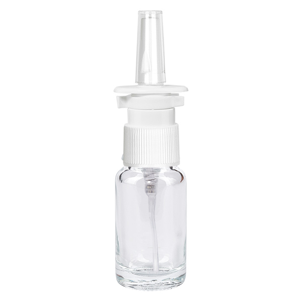 10ml Nasensprayflasche weiß/transparent Standard ClearLine UT18/1