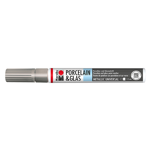 Malstift Silber 1-2mm für Glas/Porzellan (082)