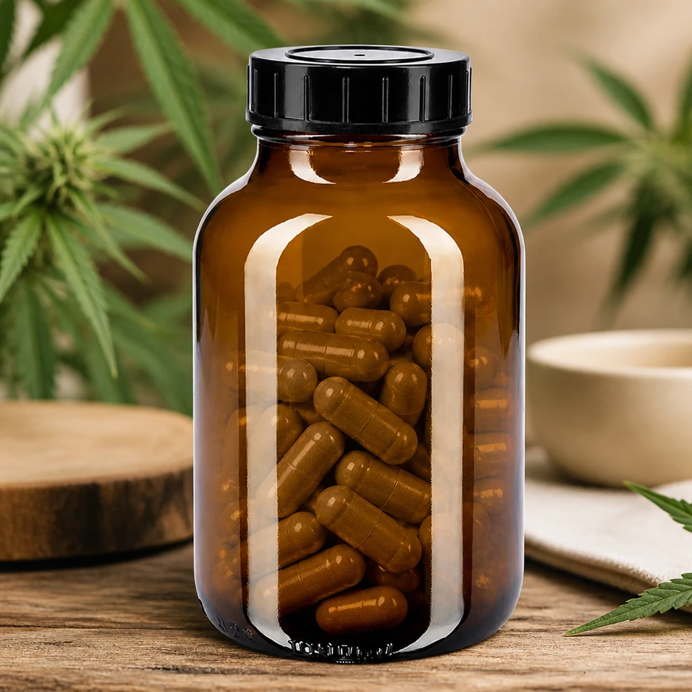 1000ml Weithalsflasche Braunglas mit Schraubdeckel 1000ml Weithalsflasche Braunglas mit Schraubdeckel