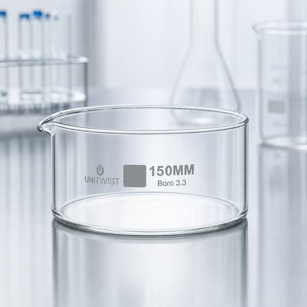 Kristallisierschale UNiTWIST 150mm geringes Volumen weite Öffnung zur Verdunstung im Labor