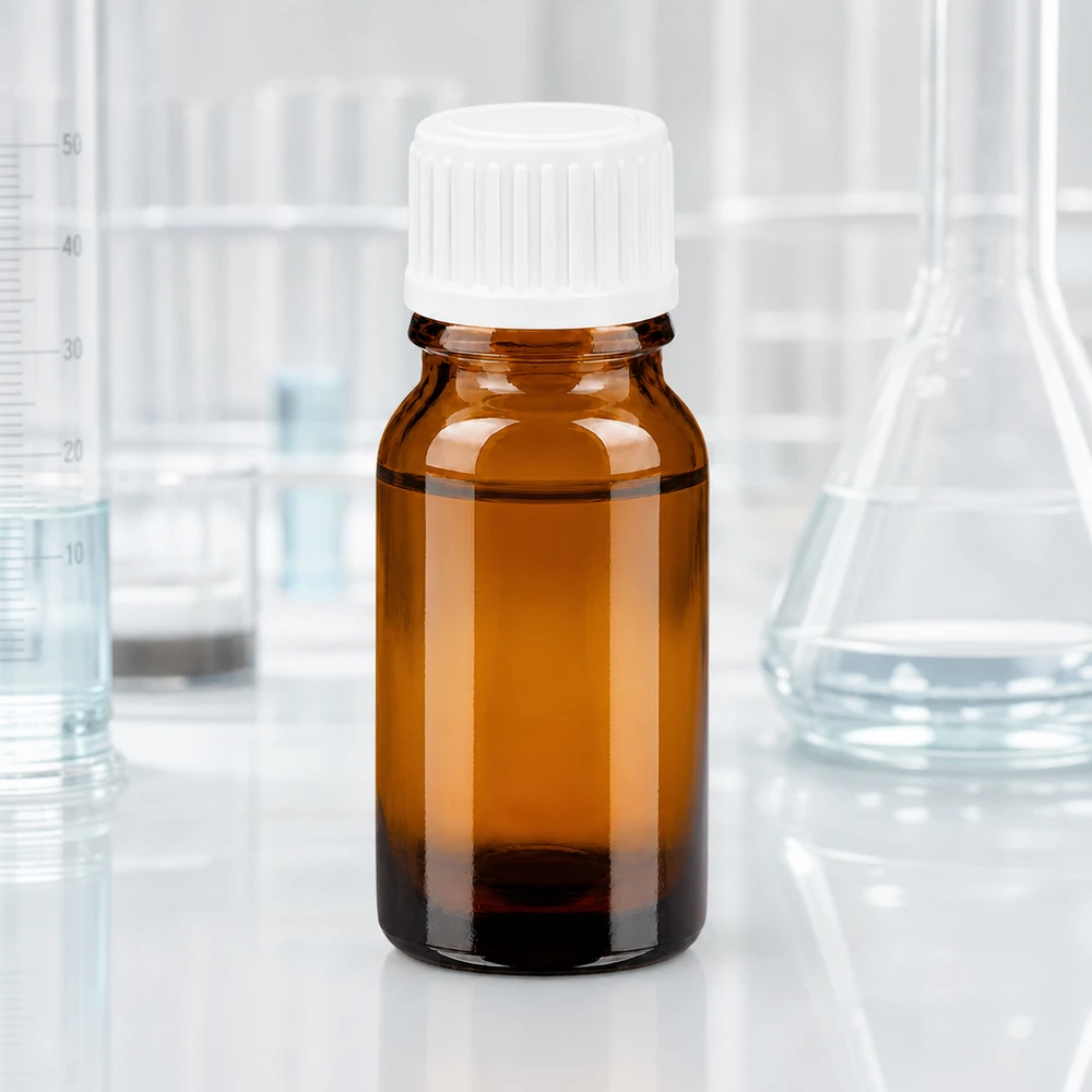 10ml Tropfflasche 0.9mm weiß Standardverschluss BrownLine UT18/10 10ml Präzisionstropfflasche mit 0.9mm Öffnung und weissem UT18 Gewinde für Standardanwendungen