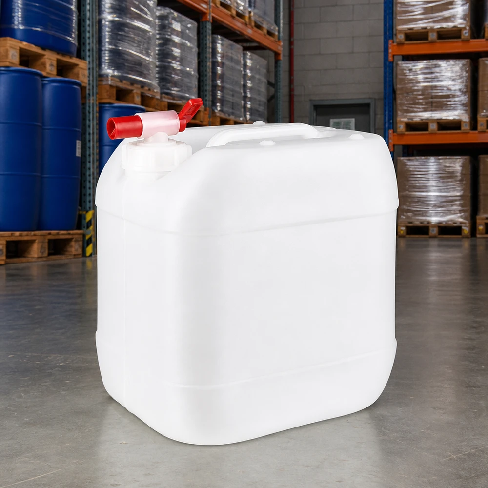 Kanister 15 Liter mit Auslaufhahn Mobiler Wasservorratsbehälter 15L mit Auslaufhahn ideal für Outdoor und Notstromversorgung